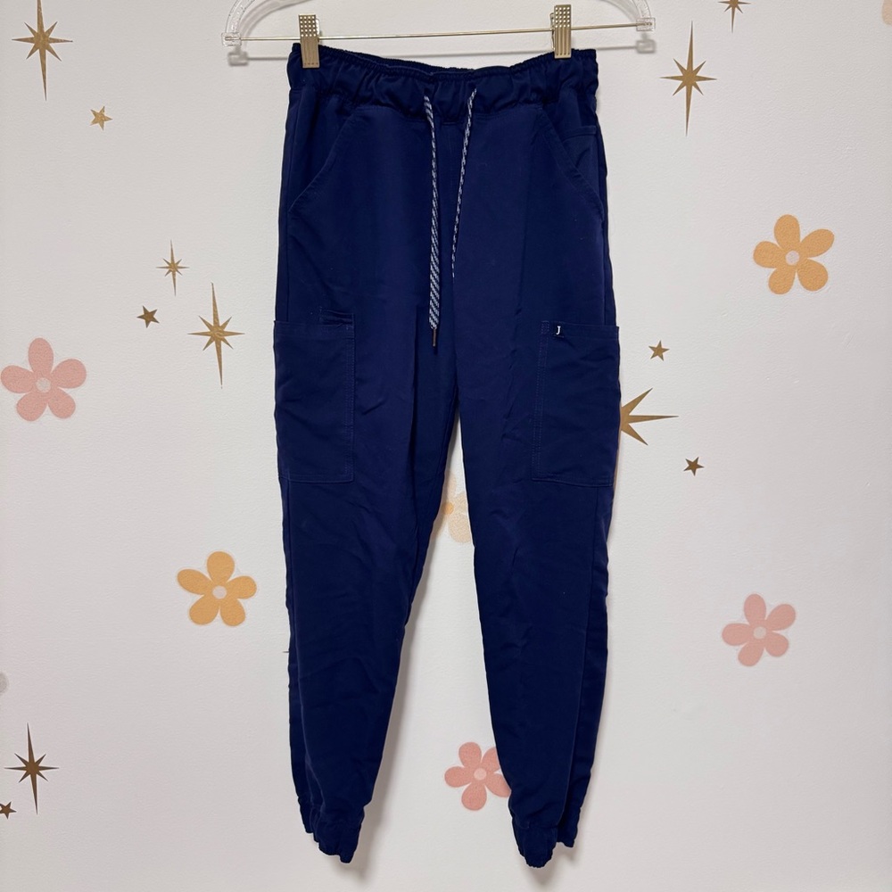 Jaanuu Navy Jogger Scrub Pants